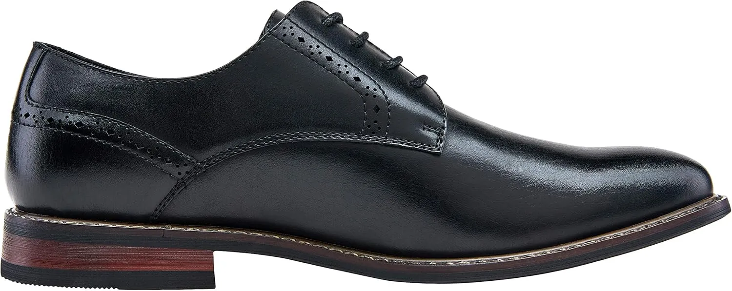 Jousen Men's Dress Cap Toe Wingtip Brogue Oxford Formal Shoes for Business and Derby Occasions