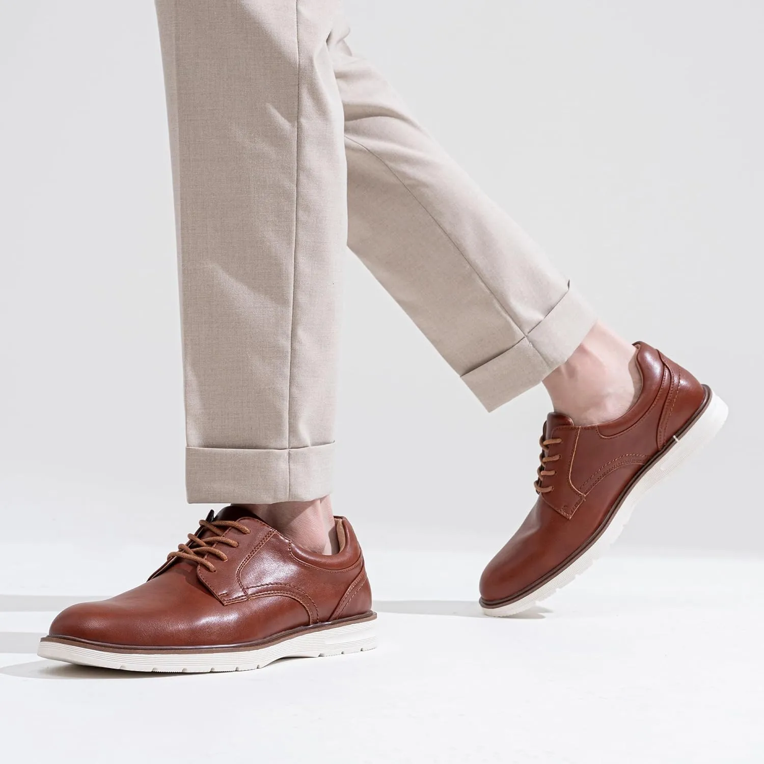 Jousen Mens Dress Shoes Casual Oxfords Lace Up Business Formal Dress Sneakers for Men