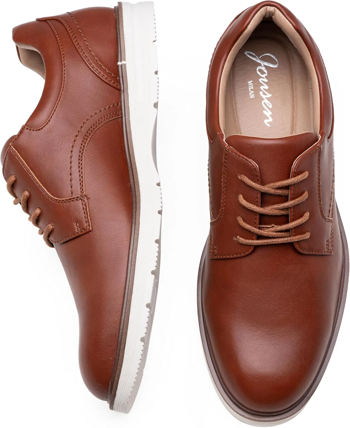 Jousen Mens Dress Shoes Casual Oxfords Lace Up Business Formal Dress Sneakers for Men