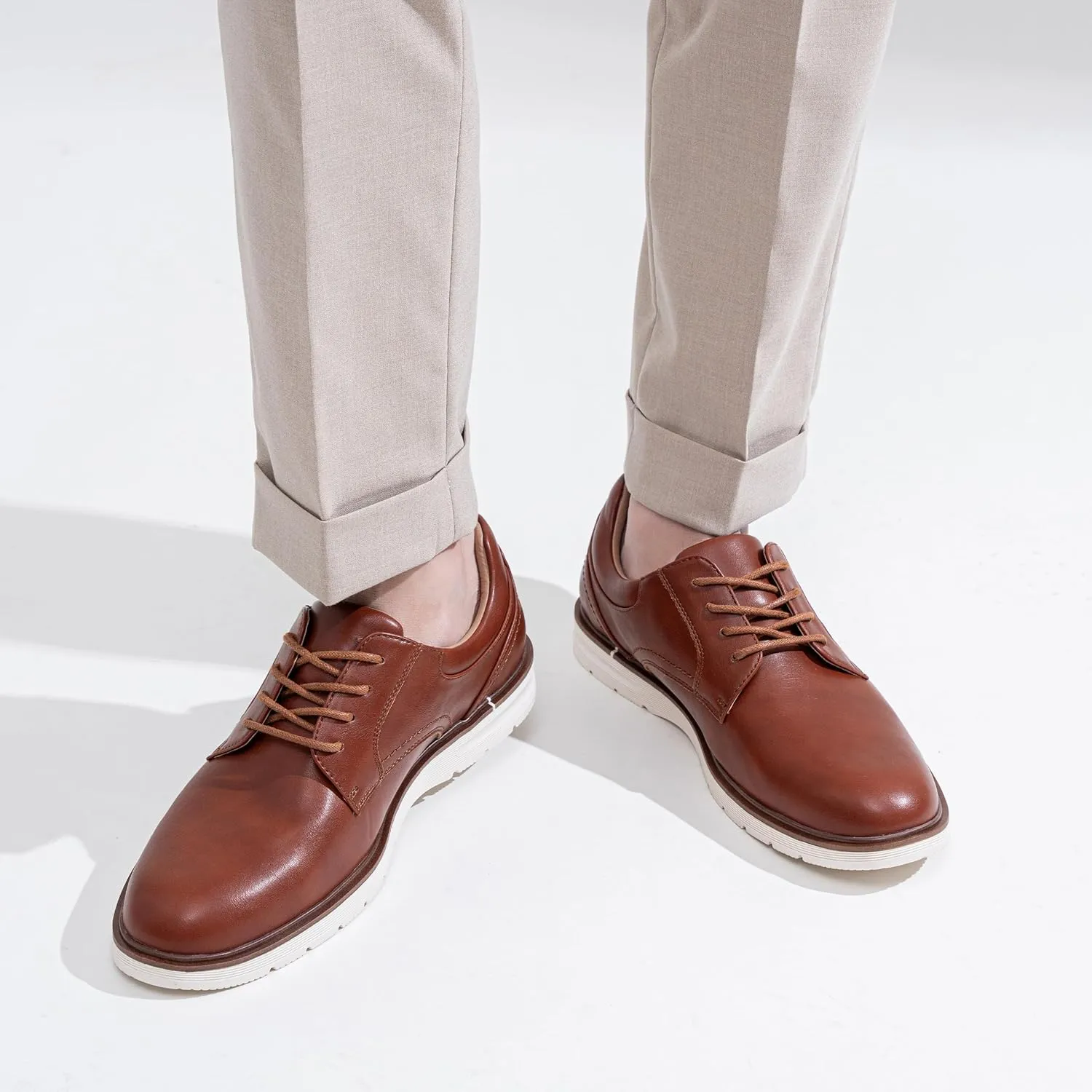 Jousen Mens Dress Shoes Casual Oxfords Lace Up Business Formal Dress Sneakers for Men