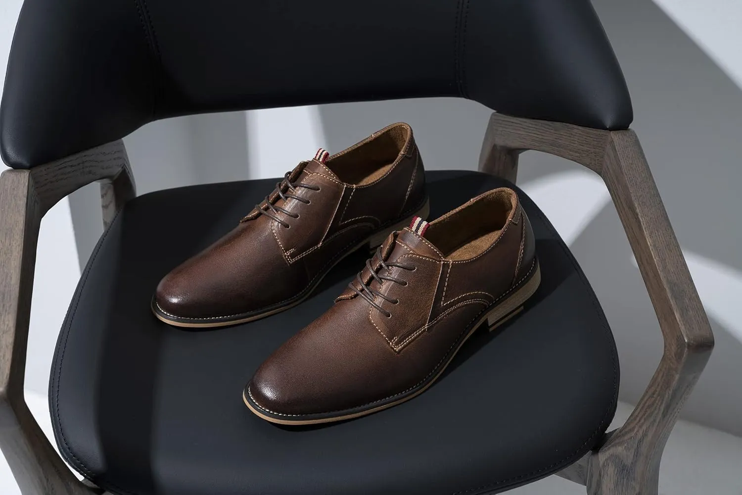 Jousen Men's Dress Shoes Formal Leather Oxford Shoes Classical Business Derby Shoes