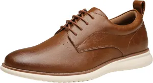 Jousen Mens Dress Shoes Oxfords Casual Retro Classic Comfortable Formal Derby Business Dress Shoes for Men