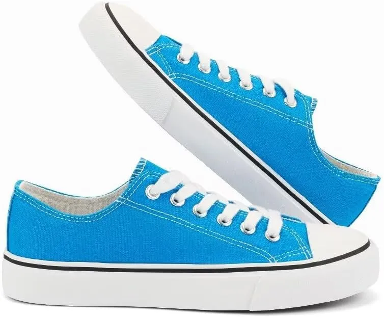 JUDIS Women’s Lace Up Canvas Shoes Low Top Fashion Sneakers Casual Tennis Walking Shoes
