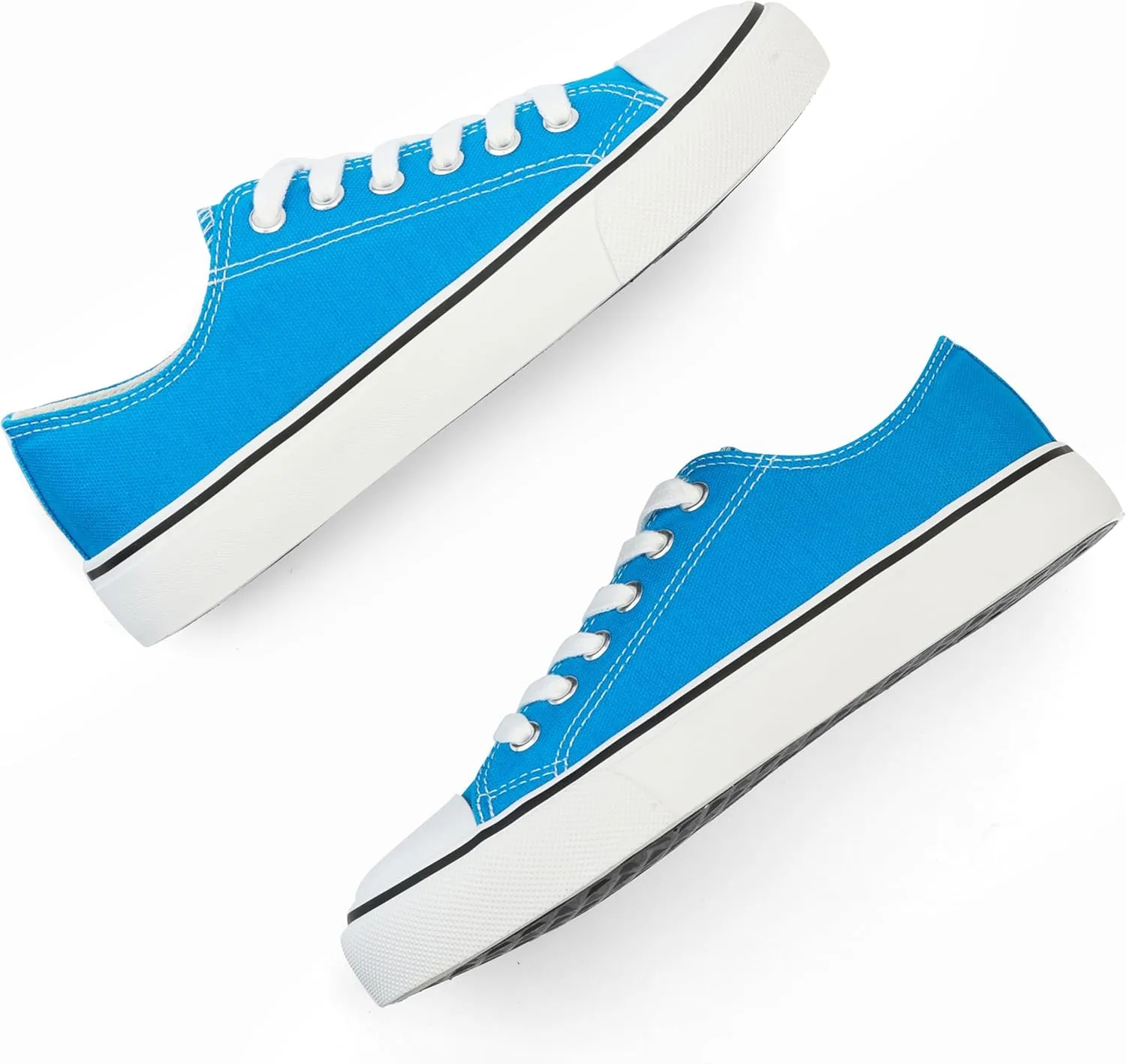 JUDIS Women’s Lace Up Canvas Shoes Low Top Fashion Sneakers Casual Tennis Walking Shoes