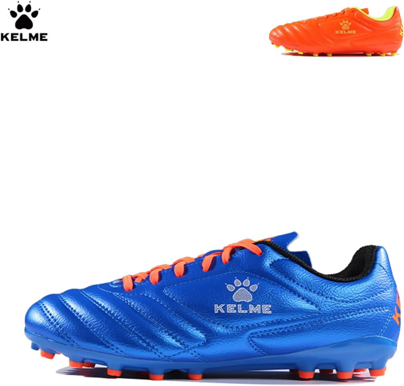 KELME K-Fighting AG Soccer Cleats, Microfibre Leather, Mens Womens Unisex Outdoor Soccer Shoes, Artificial Grass Football, Youth
