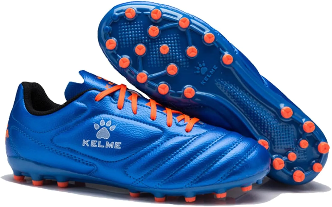 KELME K-Fighting AG Soccer Cleats, Microfibre Leather, Mens Womens Unisex Outdoor Soccer Shoes, Artificial Grass Football, Youth