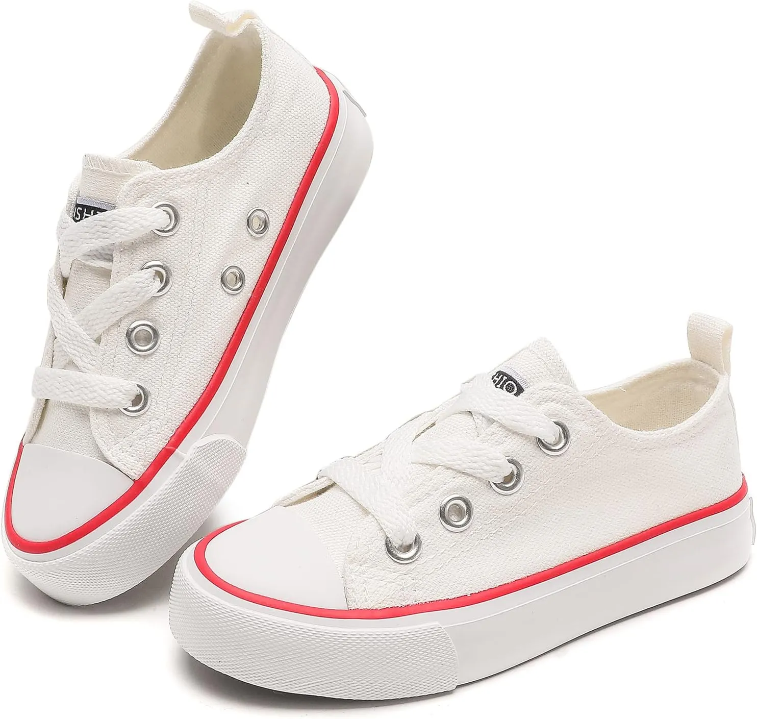 Kids Canvas Shoes Boys and Girls Low Top Slip On Sneakers