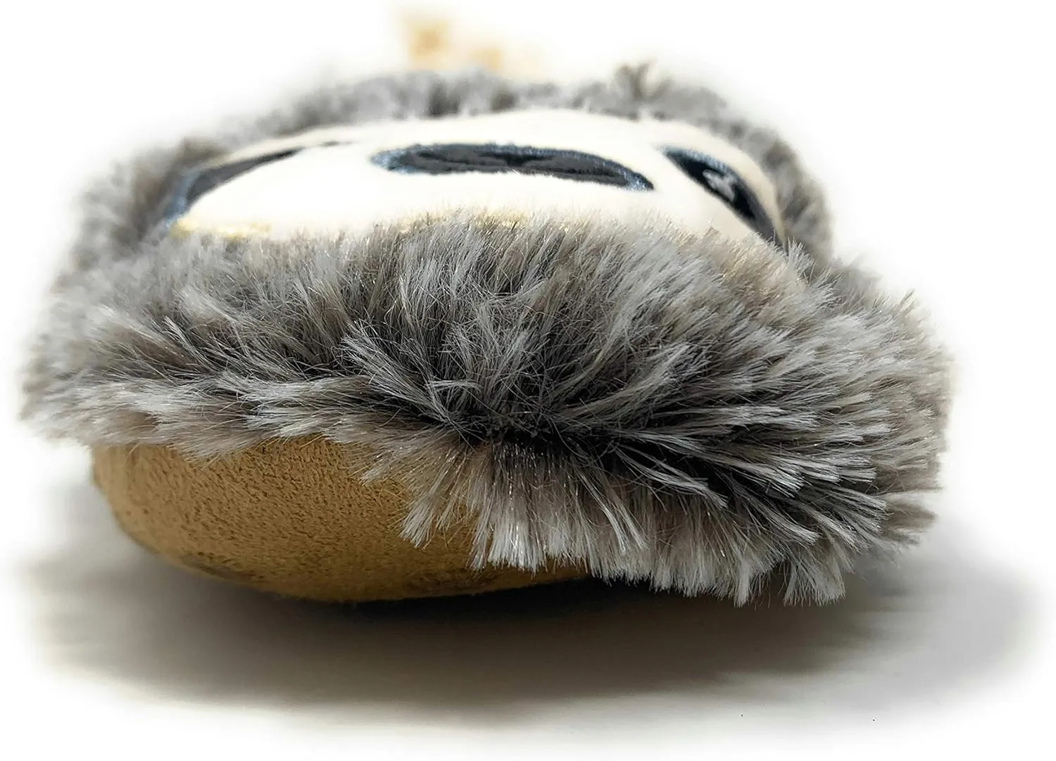 Kids Funny Animal Slippers, Novelty Fluffy Sherpa Indoor House Shoes for Girls & Boys, Size 1-4