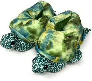Kids Funny Soft Fuzzy Animal Slippers, Cute Cozy Non-Slip House Shoes for Boys & Girls, Shoe Size 1-4