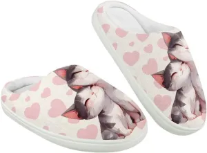 Kids Winter Warm Cotton Slippers Soft Plush Slippers Indoor Non Slip Flannel Fuzzy House Shoes for Boys Girls US 9-15