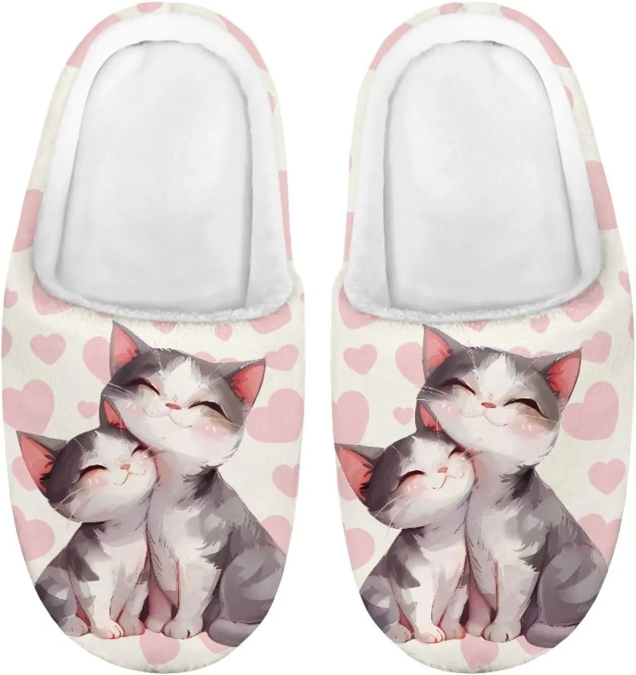 Kids Winter Warm Cotton Slippers Soft Plush Slippers Indoor Non Slip Flannel Fuzzy House Shoes for Boys Girls US 9-15