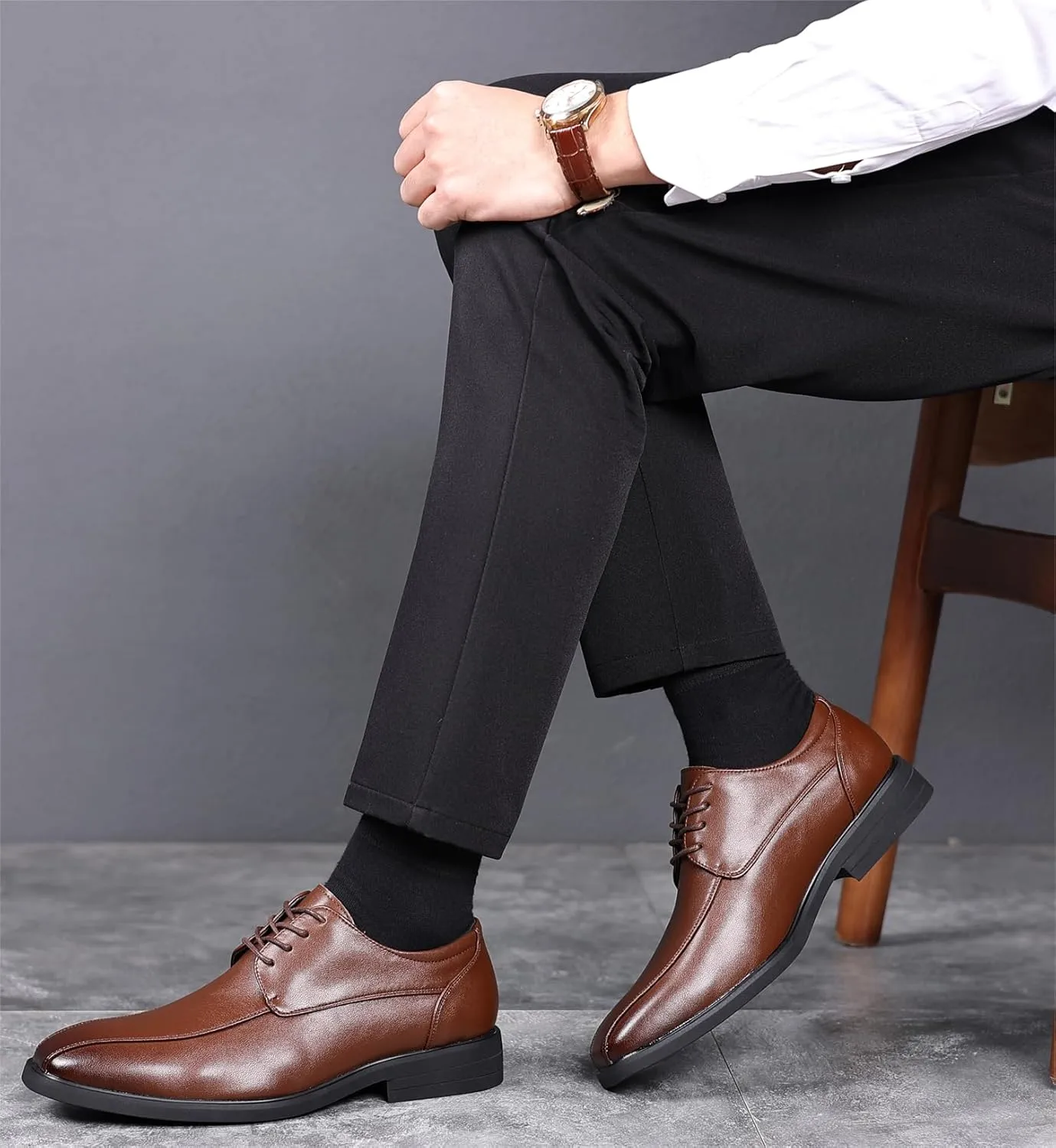 kkdom Mens Dress Shoes Formal Oxfords Business Shoes for Men