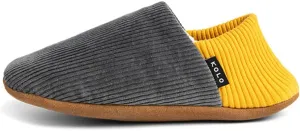Kolo Corduroy House Shoes, Ultra-Soft Lining, Genuine Leather Suede Sole