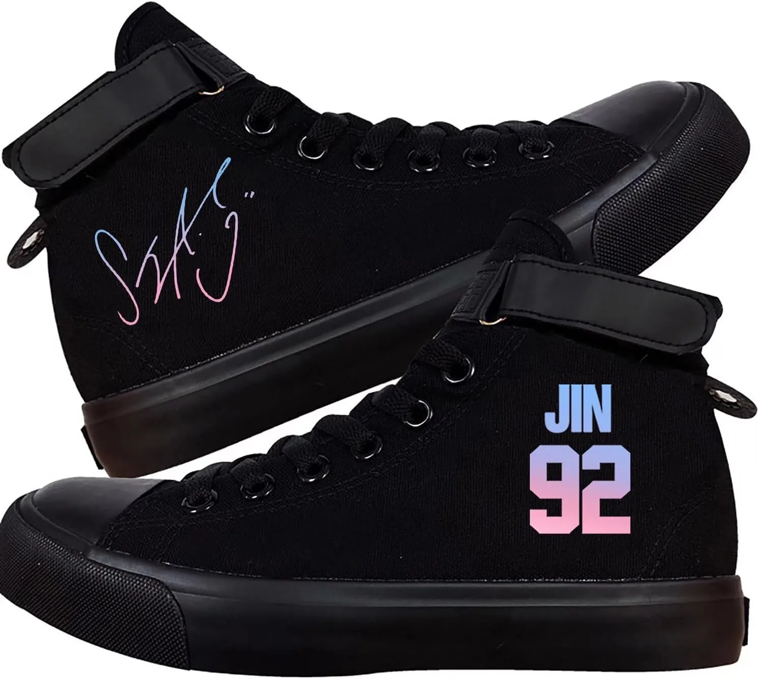 Kpop Shoes J-Hope Jungkook Jimin Suga V Jin Rap Shoes Unisex Canvas Sneakers High Top Shoes