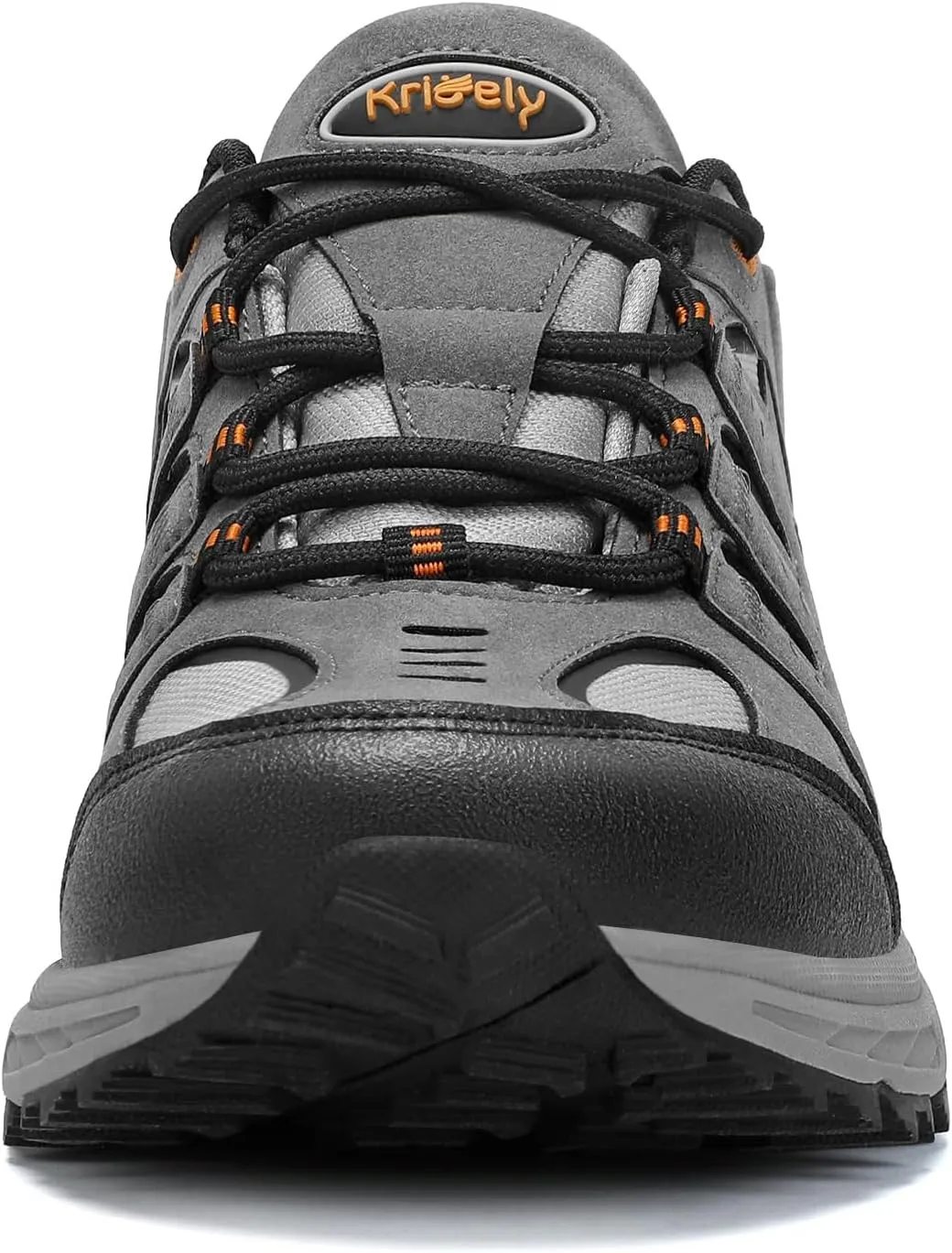 Kricely Men's Low Top Hiking Shoes Waterproof Suede Lightweight Anti Slip Trekking Shoes for Outdoor Trailing Camping Backpacking Running Walking