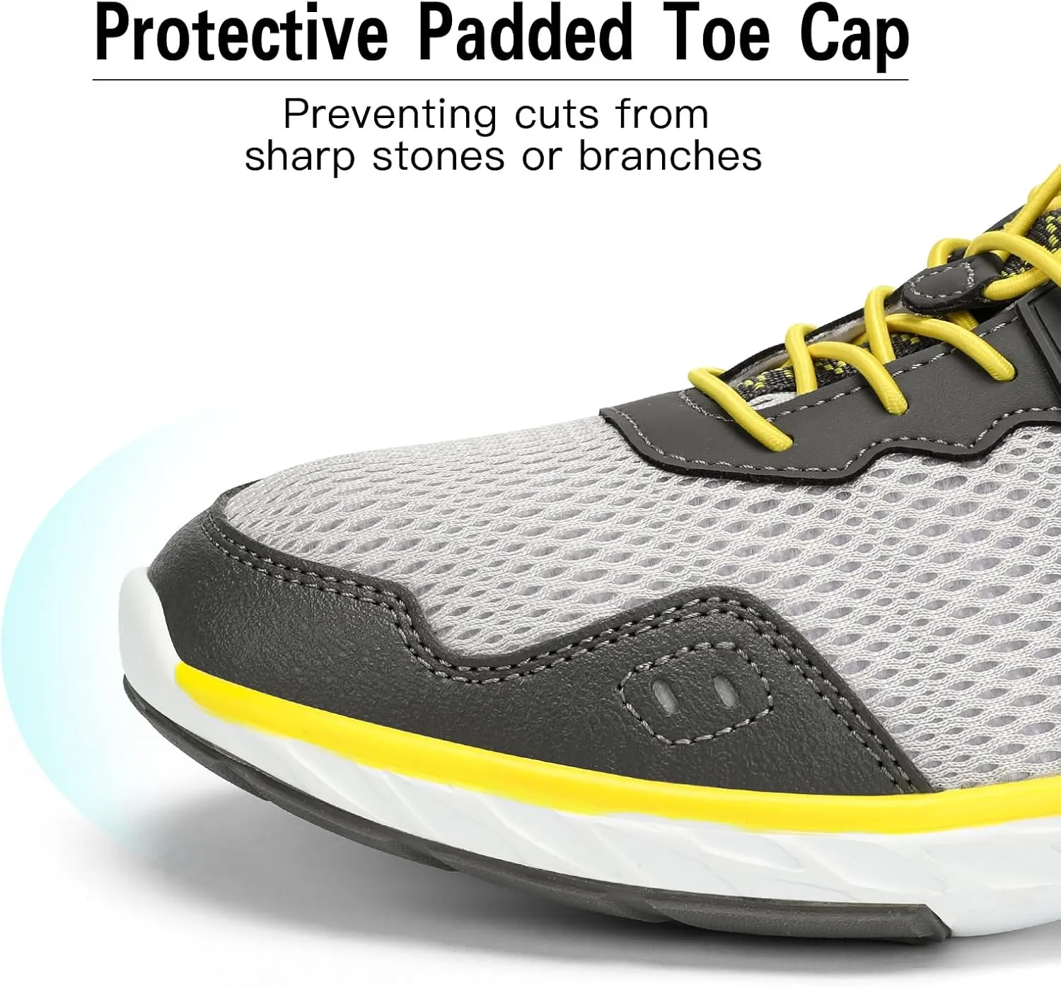 Kricely Water Shoes Men Quick Dry Aqua Shoes Swim Shoes for Men Non-Slip Beach Shoes Outdoor for Surfing