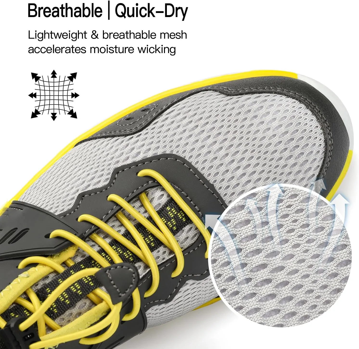 Kricely Water Shoes Men Quick Dry Aqua Shoes Swim Shoes for Men Non-Slip Beach Shoes Outdoor for Surfing