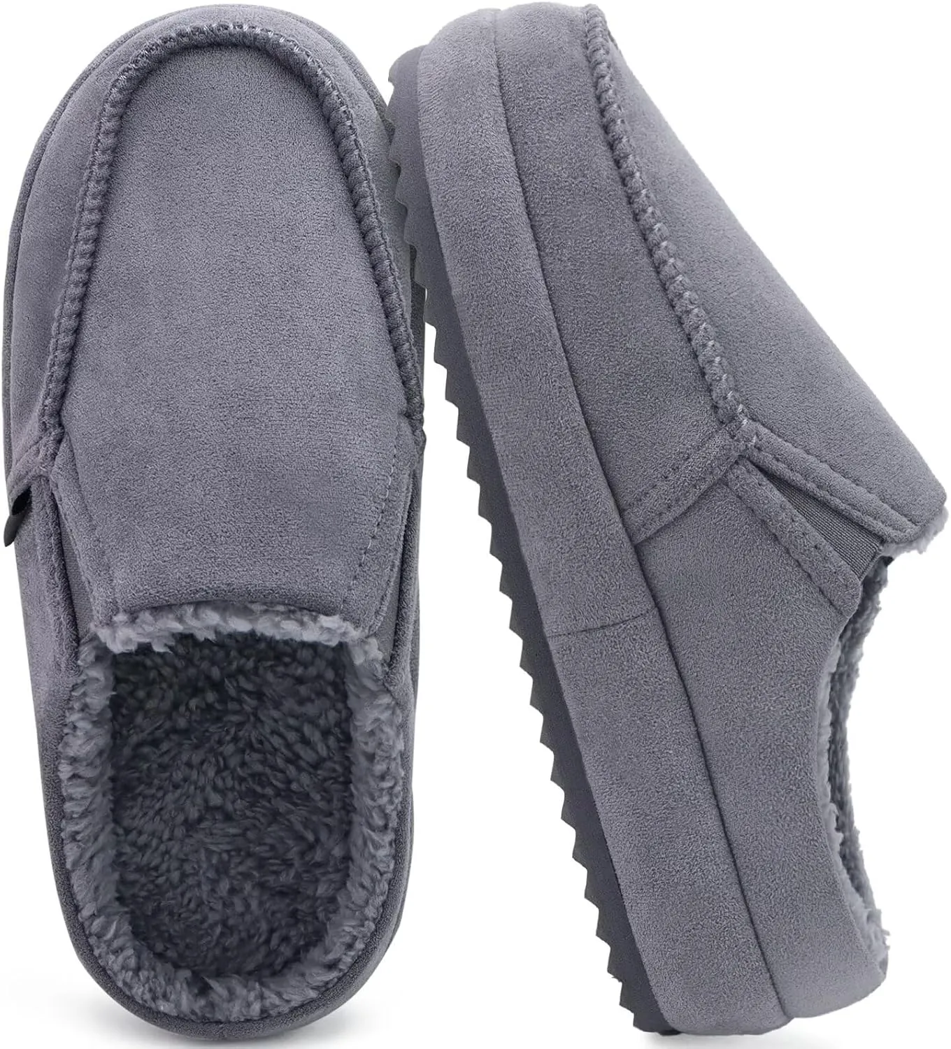 KuaiLu Womens Clog Slippers Cozy Warm Plush Lined With Suede Faux Fur House ladies Bedroom Slippers Comfortable Memory Foam Slip-on Womans Home Shoes Indoor Outdoor Thick Hard Sole