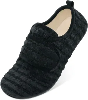 L-RUN Barefoot Womens & Men Soft House Slippers - Lightweight Indoor & Outdoor Slippers - Adjustable Home Shoes