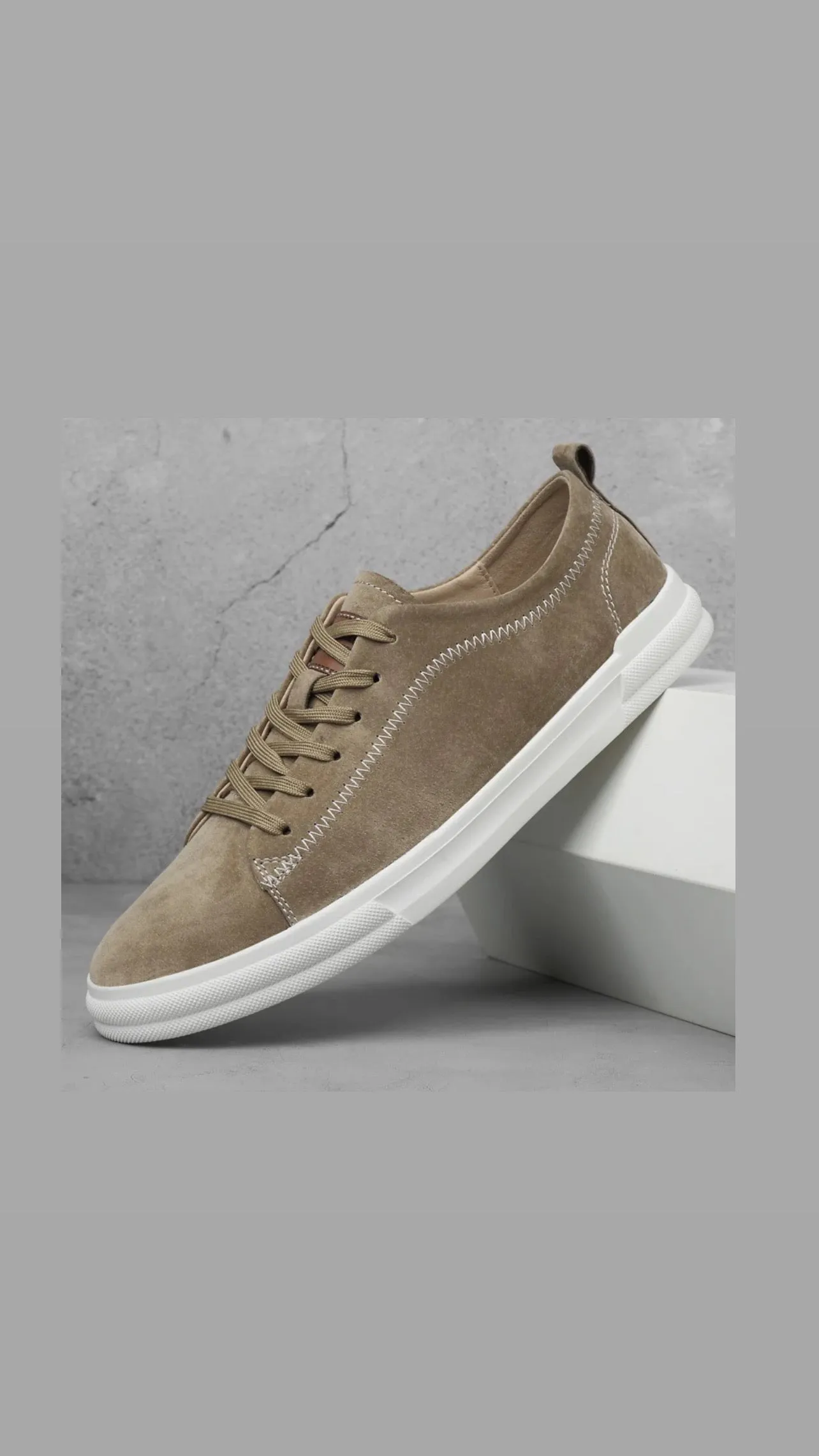 Lace up Sneaker(Khaki)