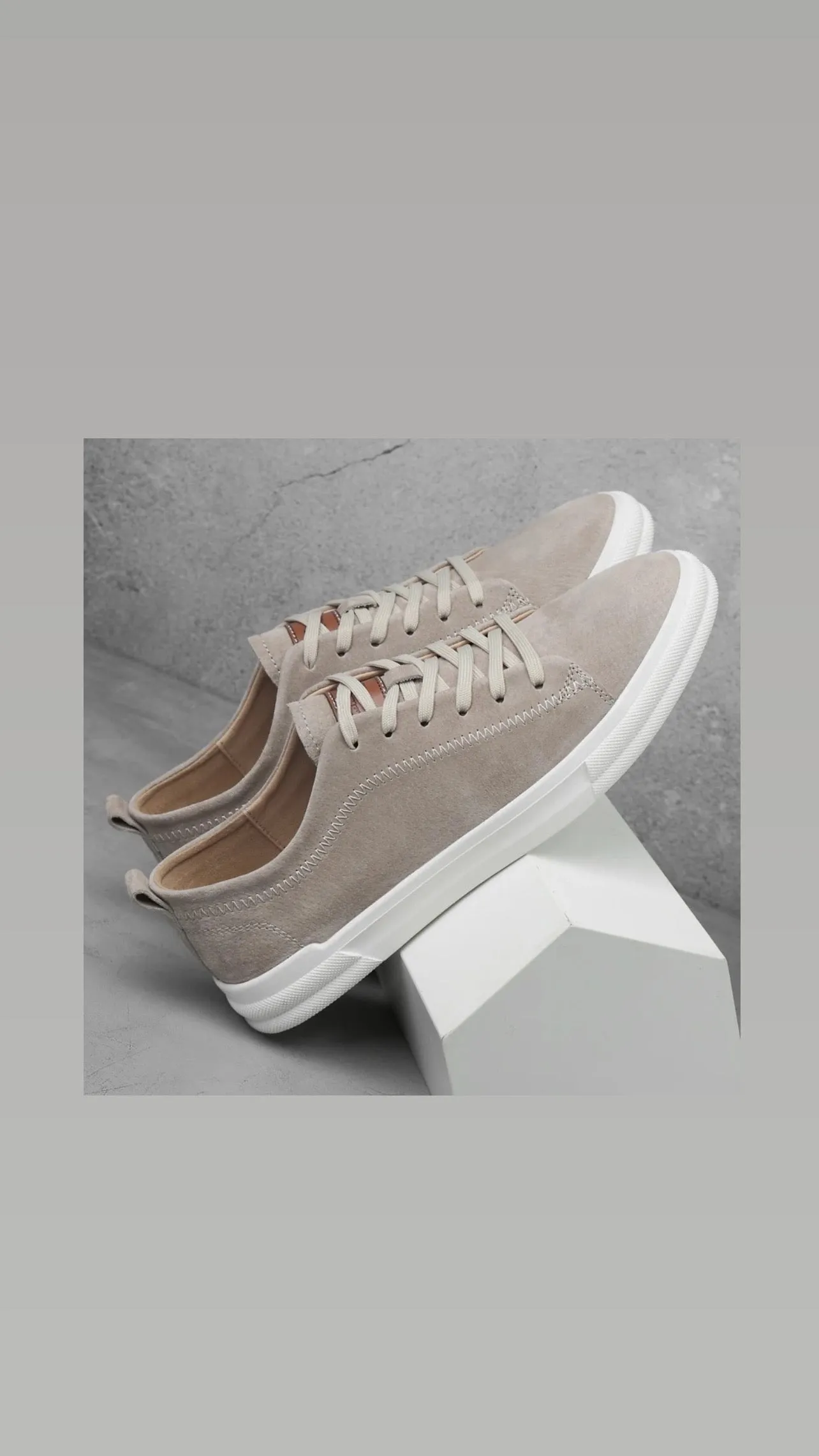 Lace Up Sneaker(Sand)