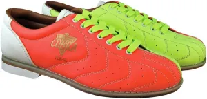 Ladies Glow TCRGL Cobra Rental Bowling Shoes- LacesNeon Yellow/Orange/White 11 1/2 M US