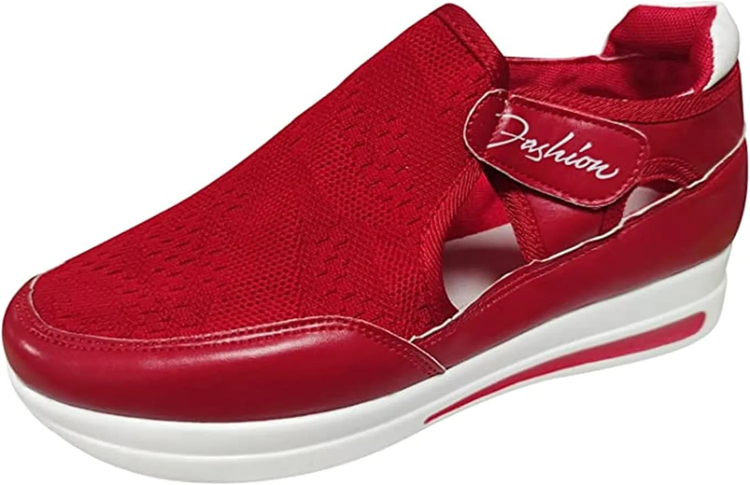 Ladmiple Shoes For Women Slip On Sneakers Breathe Walking Shoes Fashion Comfort Non Slip Platform Running Tennis Shoes