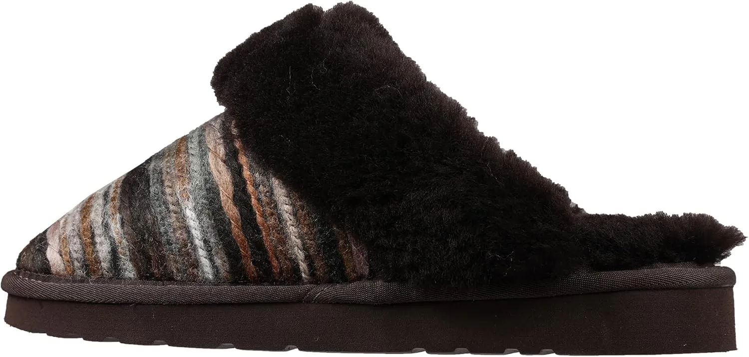 Lamo Women's Lia Scuff Slippers for Women - Premium Suede Upper, Sheepskin Cuff, Faux Fur Lining, Ortholite Foam Footbed with Australian Sheepskin, Rubberlon Outsole - Comfortable, and Stylish