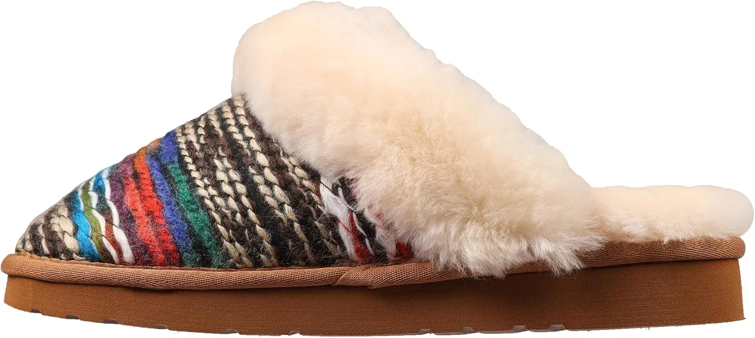 Lamo Women's Lia Scuff Slippers for Women - Premium Suede Upper, Sheepskin Cuff, Faux Fur Lining, Ortholite Foam Footbed with Australian Sheepskin, Rubberlon Outsole - Comfortable, and Stylish