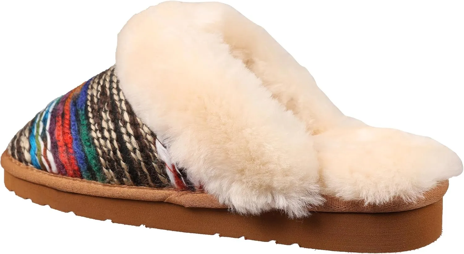 Lamo Women's Lia Scuff Slippers for Women - Premium Suede Upper, Sheepskin Cuff, Faux Fur Lining, Ortholite Foam Footbed with Australian Sheepskin, Rubberlon Outsole - Comfortable, and Stylish
