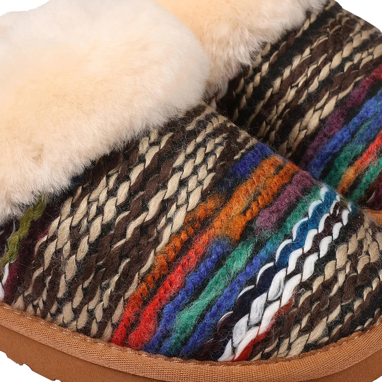 Lamo Women's Lia Scuff Slippers for Women - Premium Suede Upper, Sheepskin Cuff, Faux Fur Lining, Ortholite Foam Footbed with Australian Sheepskin, Rubberlon Outsole - Comfortable, and Stylish