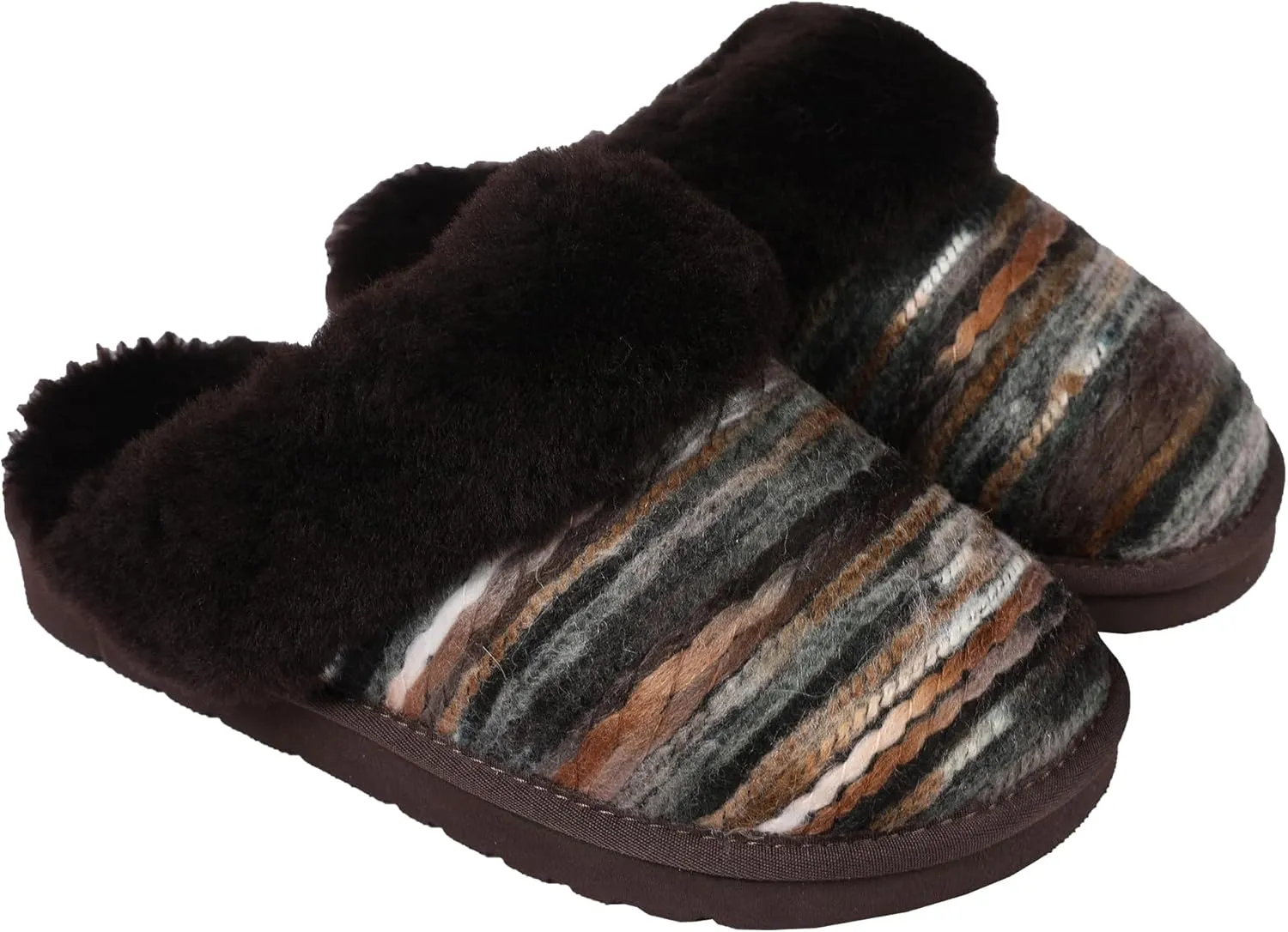 Lamo Women's Lia Scuff Slippers for Women - Premium Suede Upper, Sheepskin Cuff, Faux Fur Lining, Ortholite Foam Footbed with Australian Sheepskin, Rubberlon Outsole - Comfortable, and Stylish