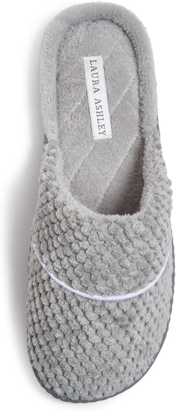 Laura Ashley Ladies Spa Rugged Slippers With Memory Foam Insole