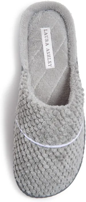Laura Ashley Ladies Spa Rugged Slippers With Memory Foam Insole