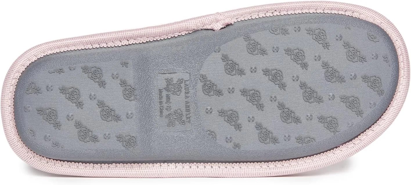 Laura Ashley Womens SPA Wrapped Texture Scuff Slippers