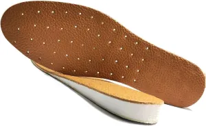 Leather Insole Invisible Increase Insoles 1cm 1.5cm 2cm Height for Casual Sneaker Sport Shoes Men Women (Brown B, 7#/9.3''-2cm Height)