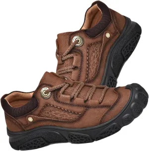 Leather Walking Shoes Men's Hiking Shoes Outdoor Trekking Camping Shoes Work Shoes
