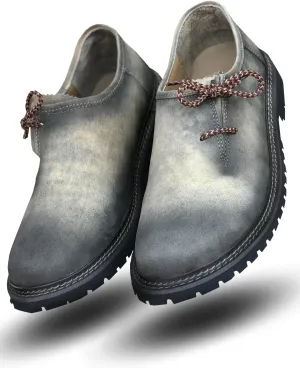 Lederhosen Men's Bavarian Authentic German Shoes for Outfit Trachten Real Leather Western Traditional Oktoberfest