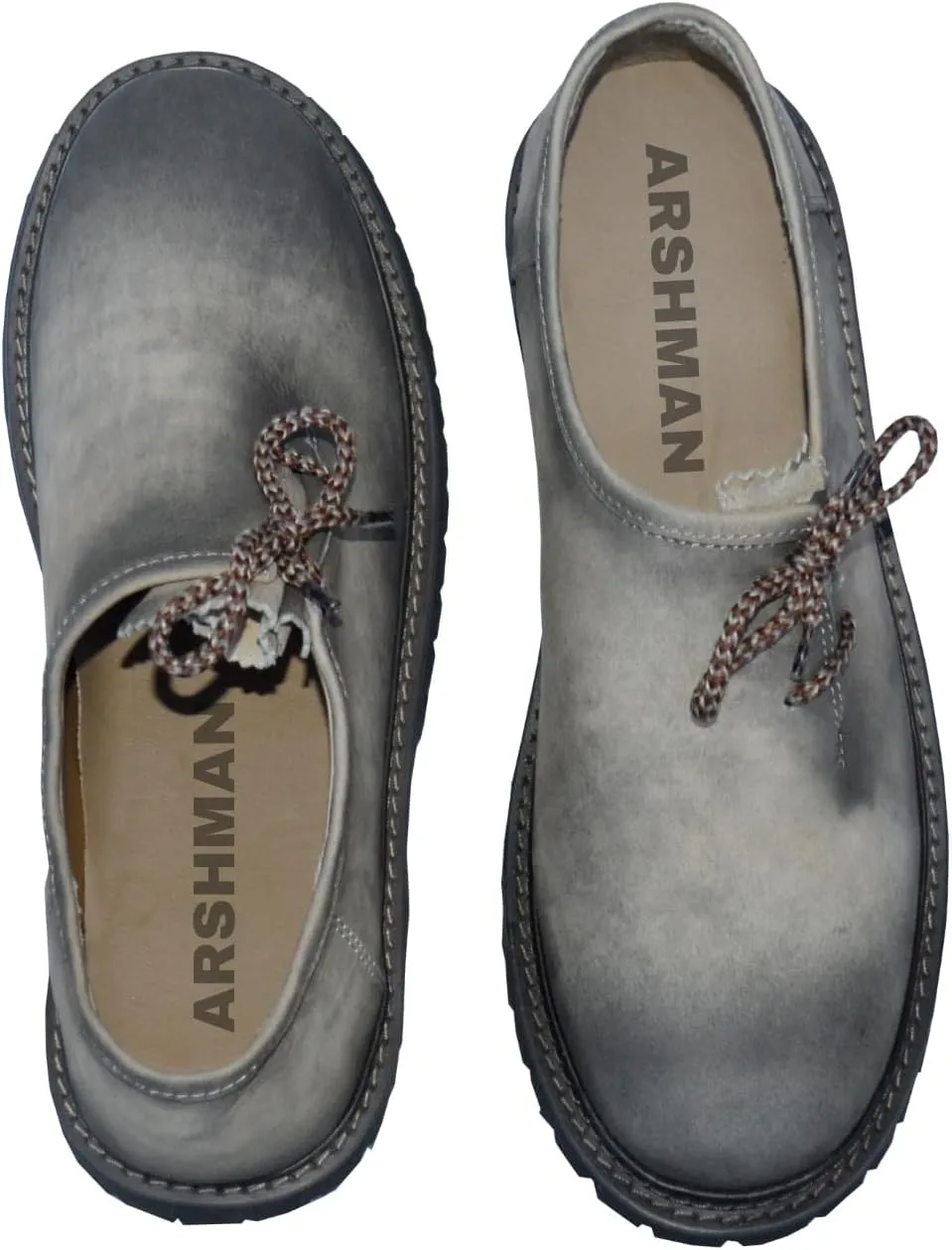 Lederhosen Men's Bavarian Authentic German Shoes for Outfit Trachten Real Leather Western Traditional Oktoberfest
