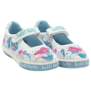 Lelli Kelly LK2029 (BA02) Adella Mermaid White Fantasy Canvas Shoes