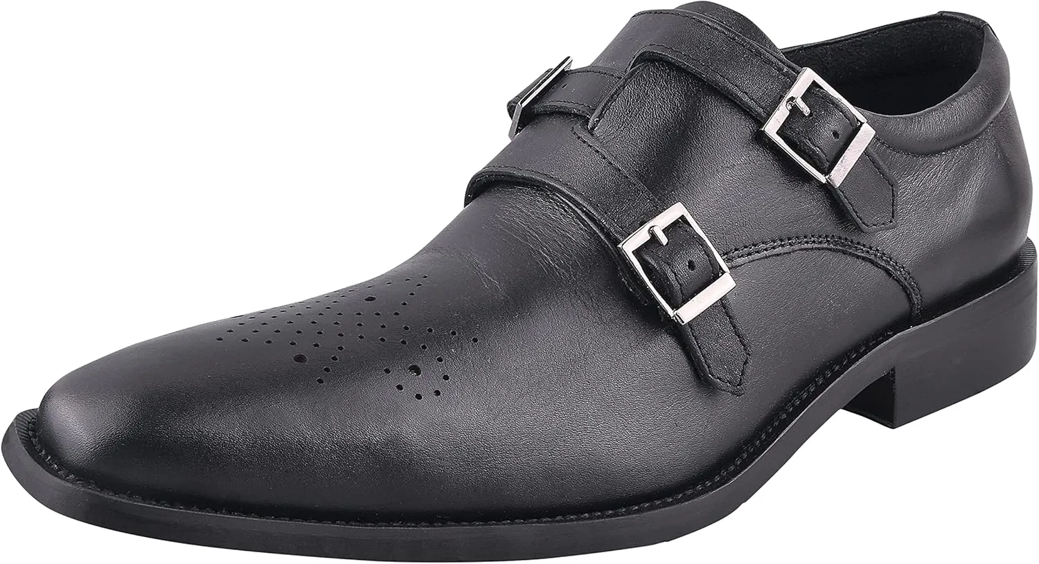 LIBERTYZENO Mens Animal Print Genuine Leather Adults Wingtip Monkstrap & Lace Up Dress Shoes for Prom Graduation