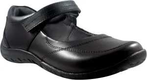Little Girls Black Soft Leather Shoes, Claudia 10.5M
