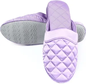 LMOY Elegant Satin Women's Slippers Indoor, Soft Cotton, Intricate Stitching, Lightweight Design, And Non-slip