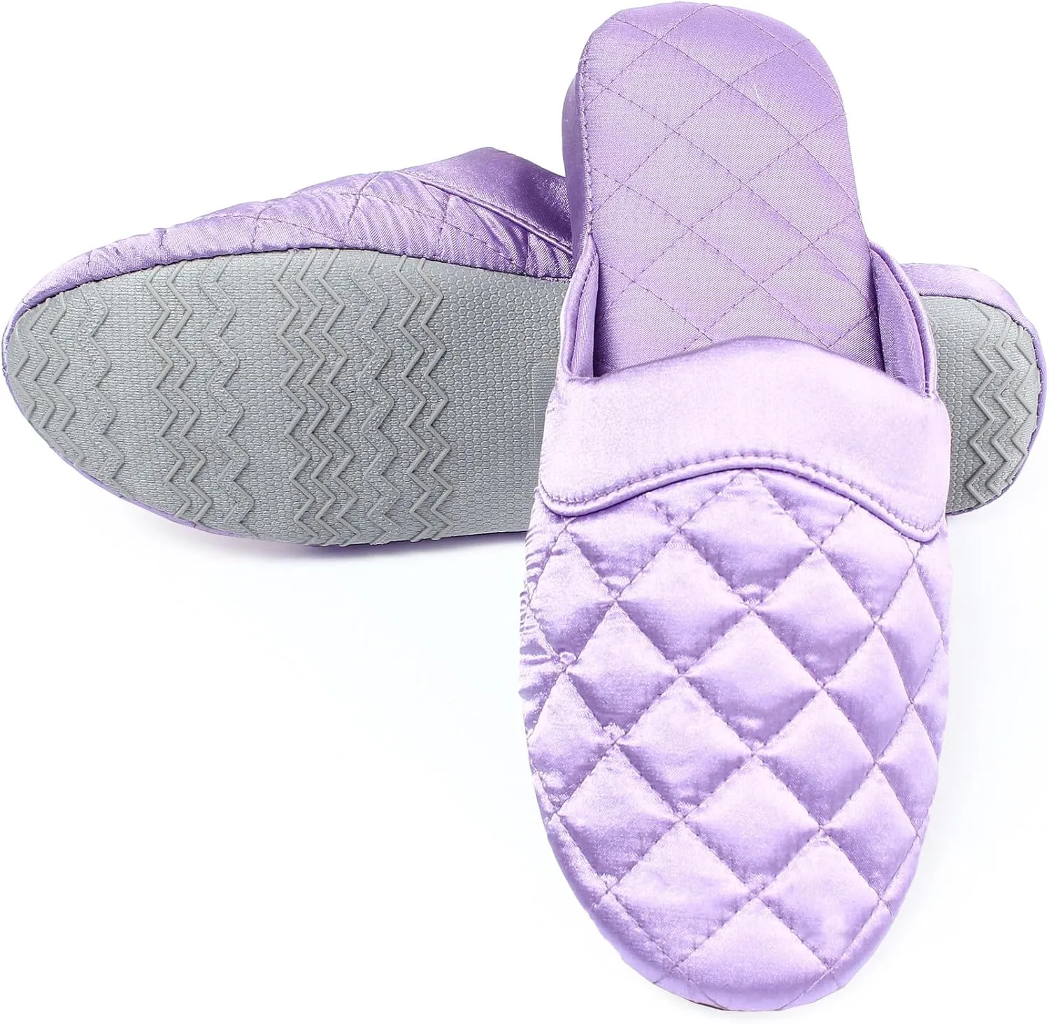 LMOY Elegant Satin Women's Slippers Indoor, Soft Cotton, Intricate Stitching, Lightweight Design, And Non-slip