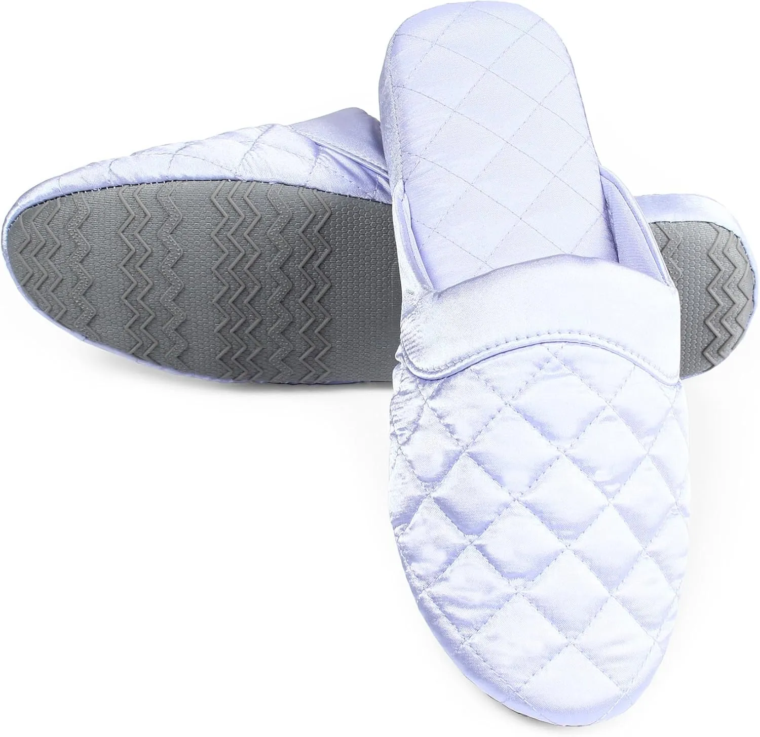 LMOY Elegant Satin Women's Slippers Indoor, Soft Cotton, Intricate Stitching, Lightweight Design, And Non-slip