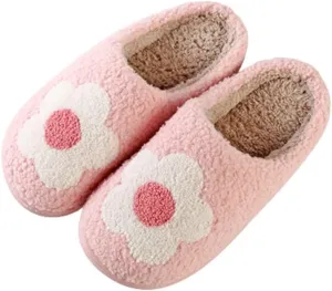 LNERIP Animal Slippers Fruit Slippers Plant Slippers Various Cartoon Patterns Fluffy Soft Memory Foam Retro Indoor Outdoor Home Couple Shoes