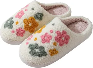 LNERIP Animal Slippers Fruit Slippers Plant Slippers Various Cartoon Patterns Fluffy Soft Memory Foam Retro Indoor Outdoor Home Couple Shoes