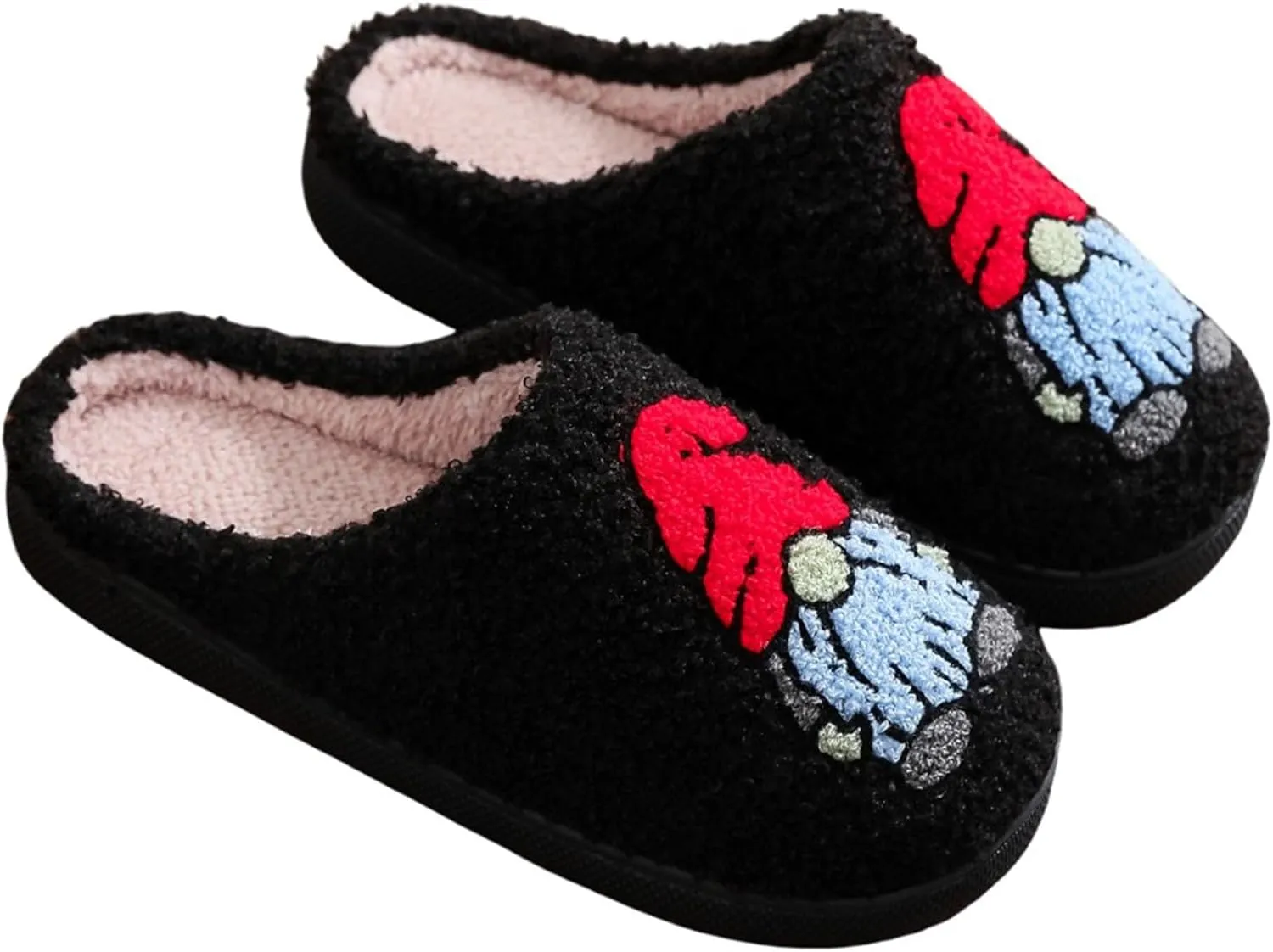 LNERIP Slippers Winter Womens Mens Fluffy Plush Slippers Animals Cute Cartoon House Slippers Cuddly Warm Shoes Indoor Outdoor Girls Women