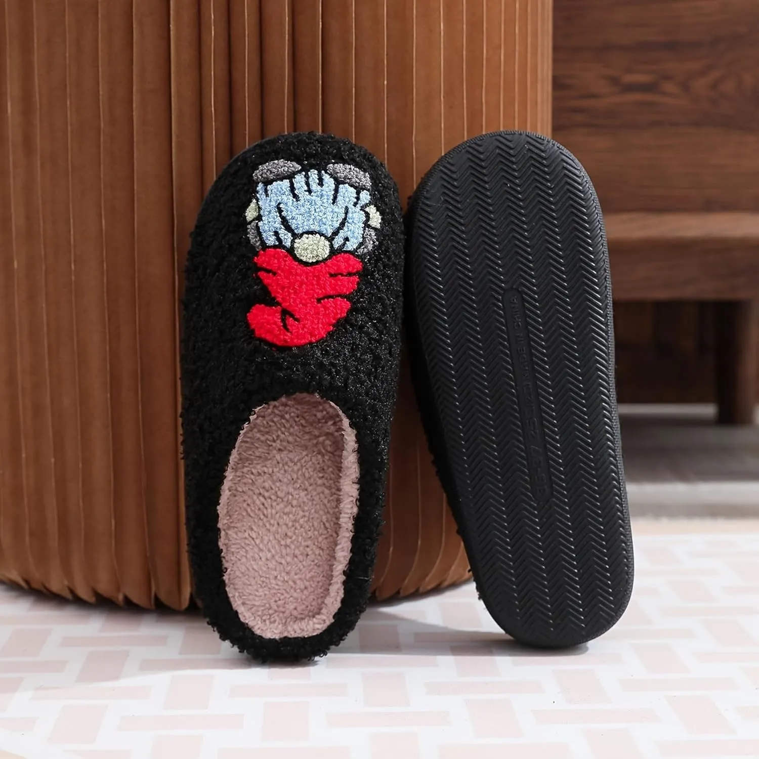 LNERIP Slippers Winter Womens Mens Fluffy Plush Slippers Animals Cute Cartoon House Slippers Cuddly Warm Shoes Indoor Outdoor Girls Women