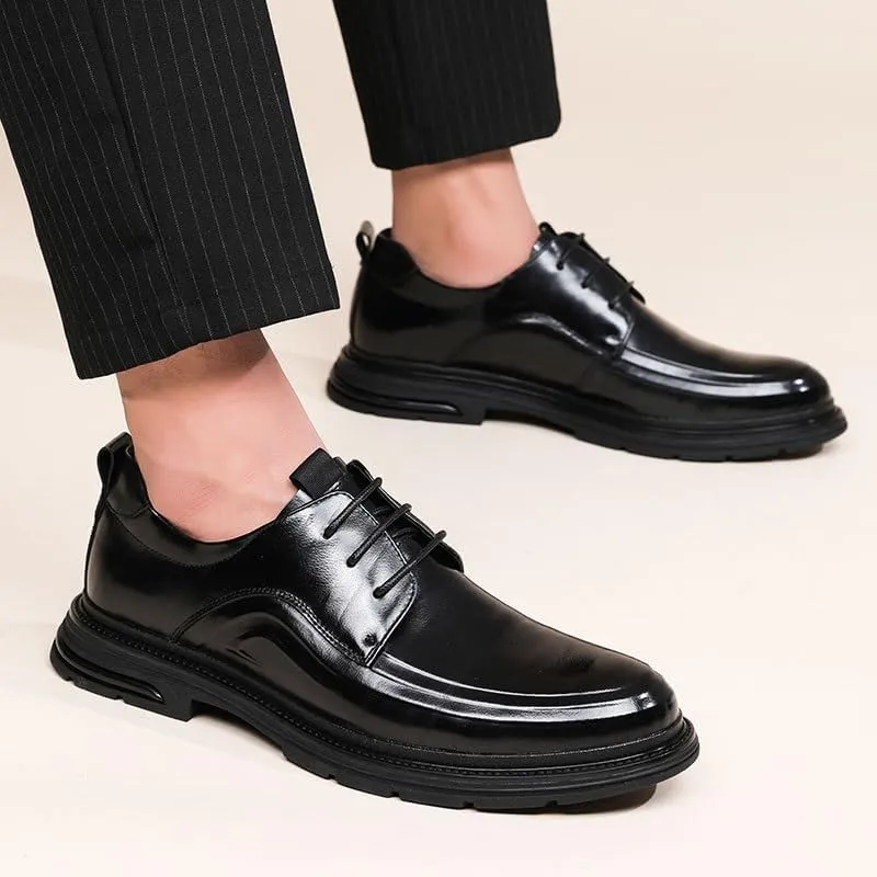 Loafers Mens Modern Classic Slip On Oxfords All-Day Comfort Faux Patent Leather Oxford Dress Shoes Mens Dress Casual Shoes Leather